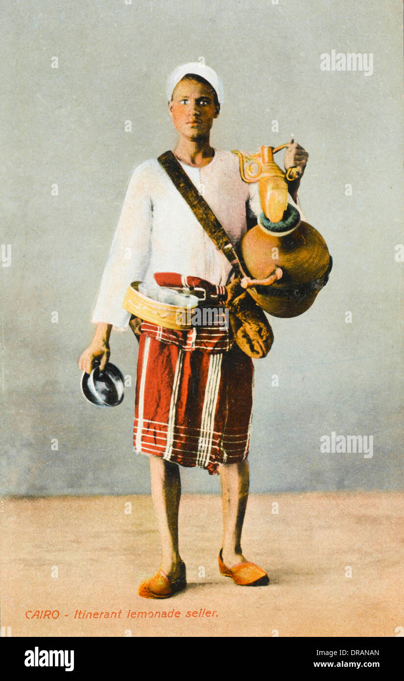 Egyptian Lemonade Seller Cairo Stock Photo Alamy