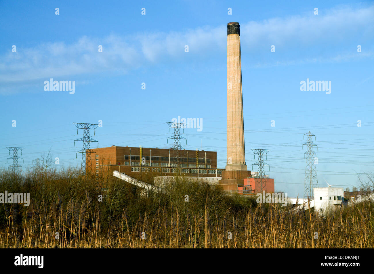 Newport Power Station, Uskmouth, Newport, South Wales. Stock Photo