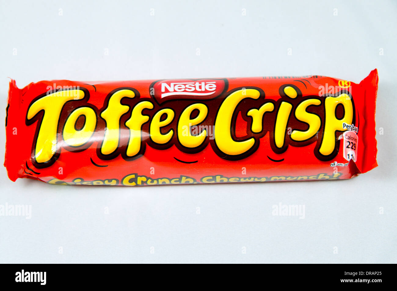 Toffee Crisp chocolate bar. Stock Photo