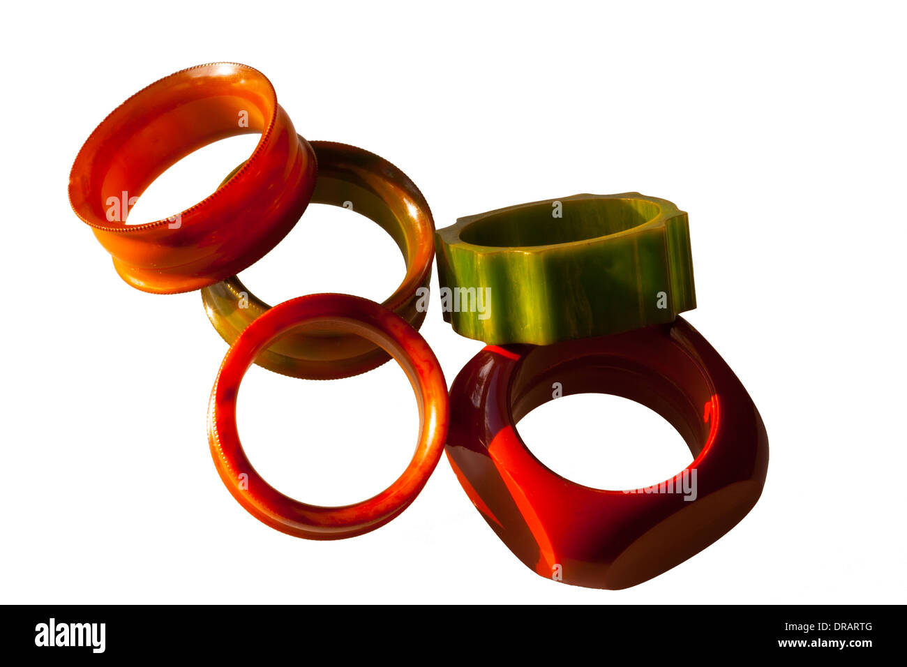 Bakelite napkin rings Cut Out Stock Images & Pictures - Alamy