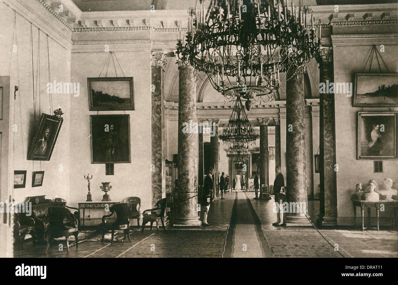 Reception Halls, Alexander Palace, Tsarkoe Selo, Russia Stock Photo