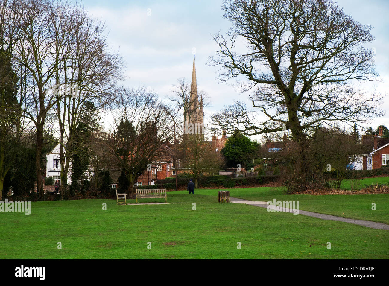 England louth town from westgate fields looking toward st hires stock