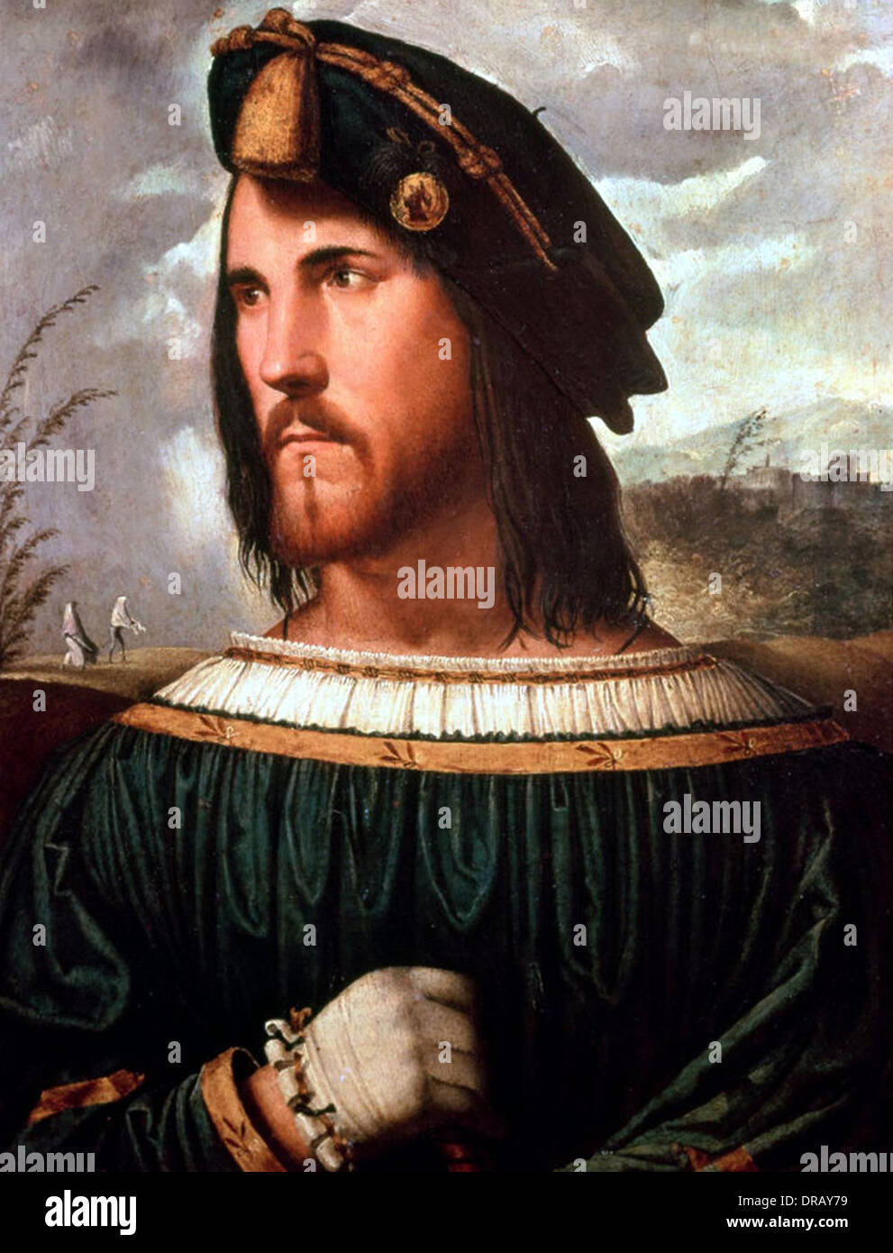 Cesare Borgia, Cèsar Borja, César Borja, Italian condottiero, nobleman, politician, and cardinal. Portrait of Gentleman Stock Photo