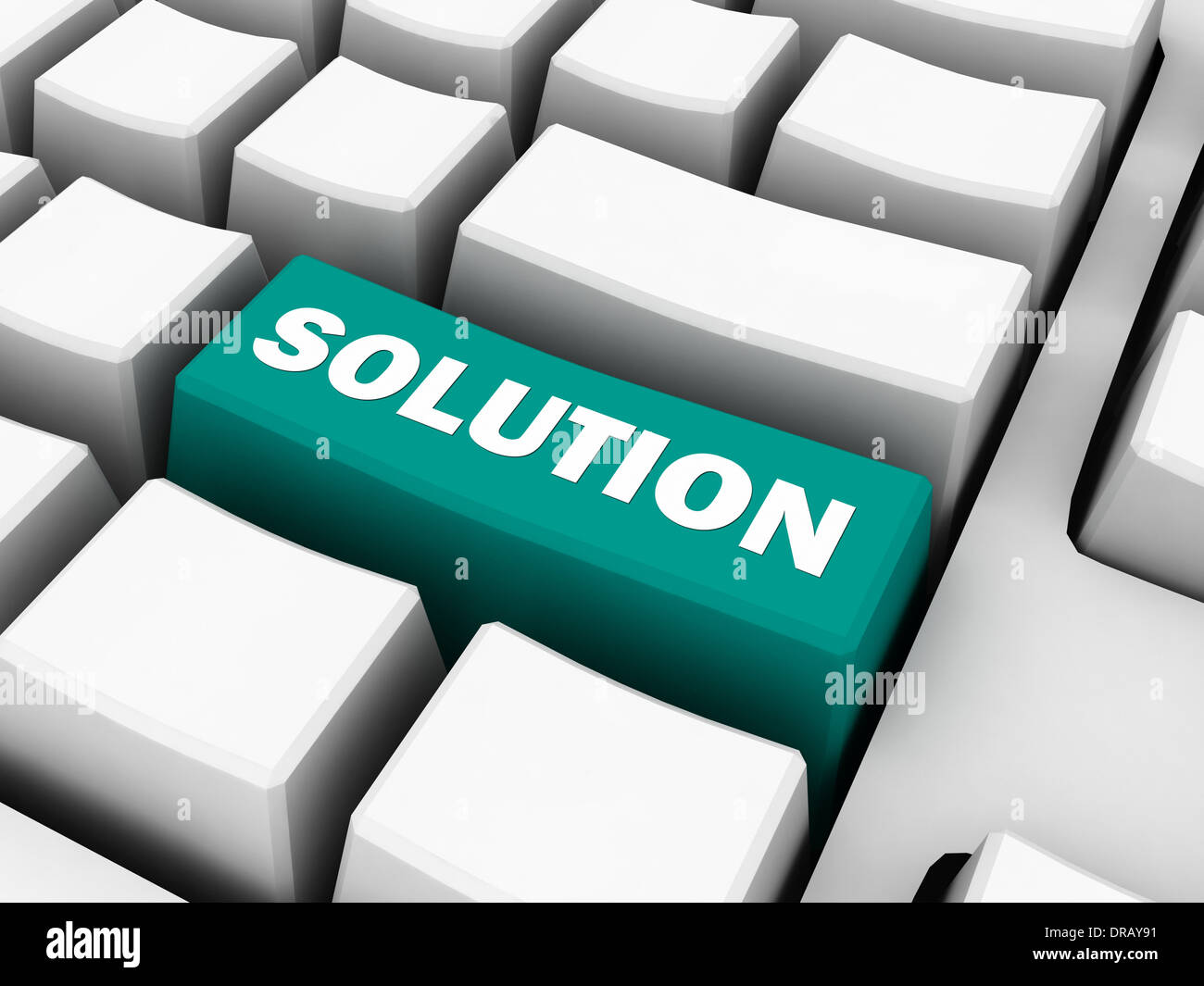 Button on Modern Computer Keyboard with Word Solution on I Stock Photo ...