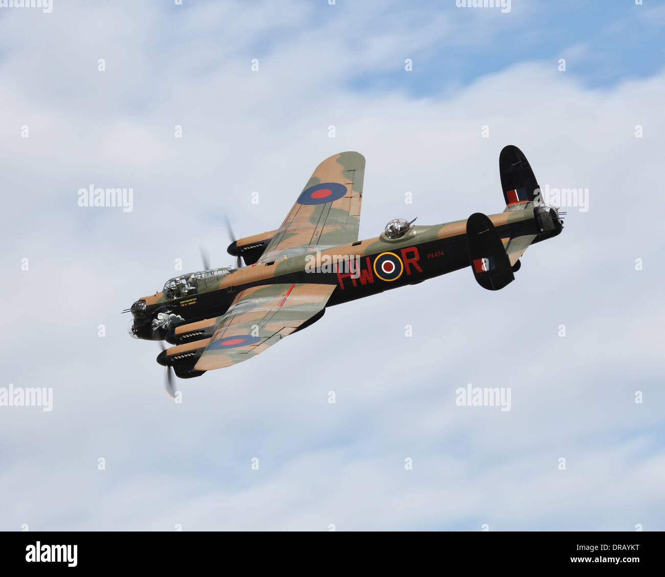 BBMF Avro Lancaster WW2 heavy bomber as HWR of 100 squadron RAF Stock Photo