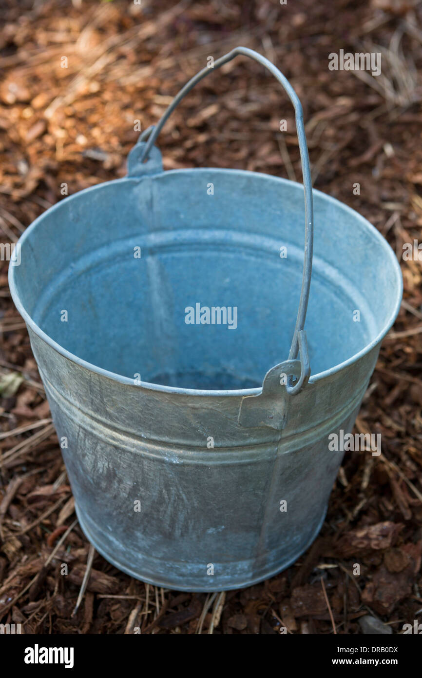 An empty pale or bucket in the yard Stock Photo Alamy