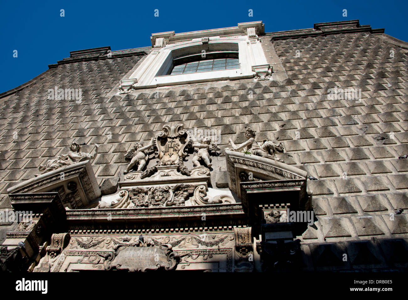 Italy, Naples (Napoli), Basilica Santa Chiara. Stock Photo