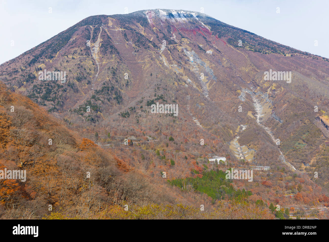 Mt Nantai in Tochigi, Japan Stock Photo