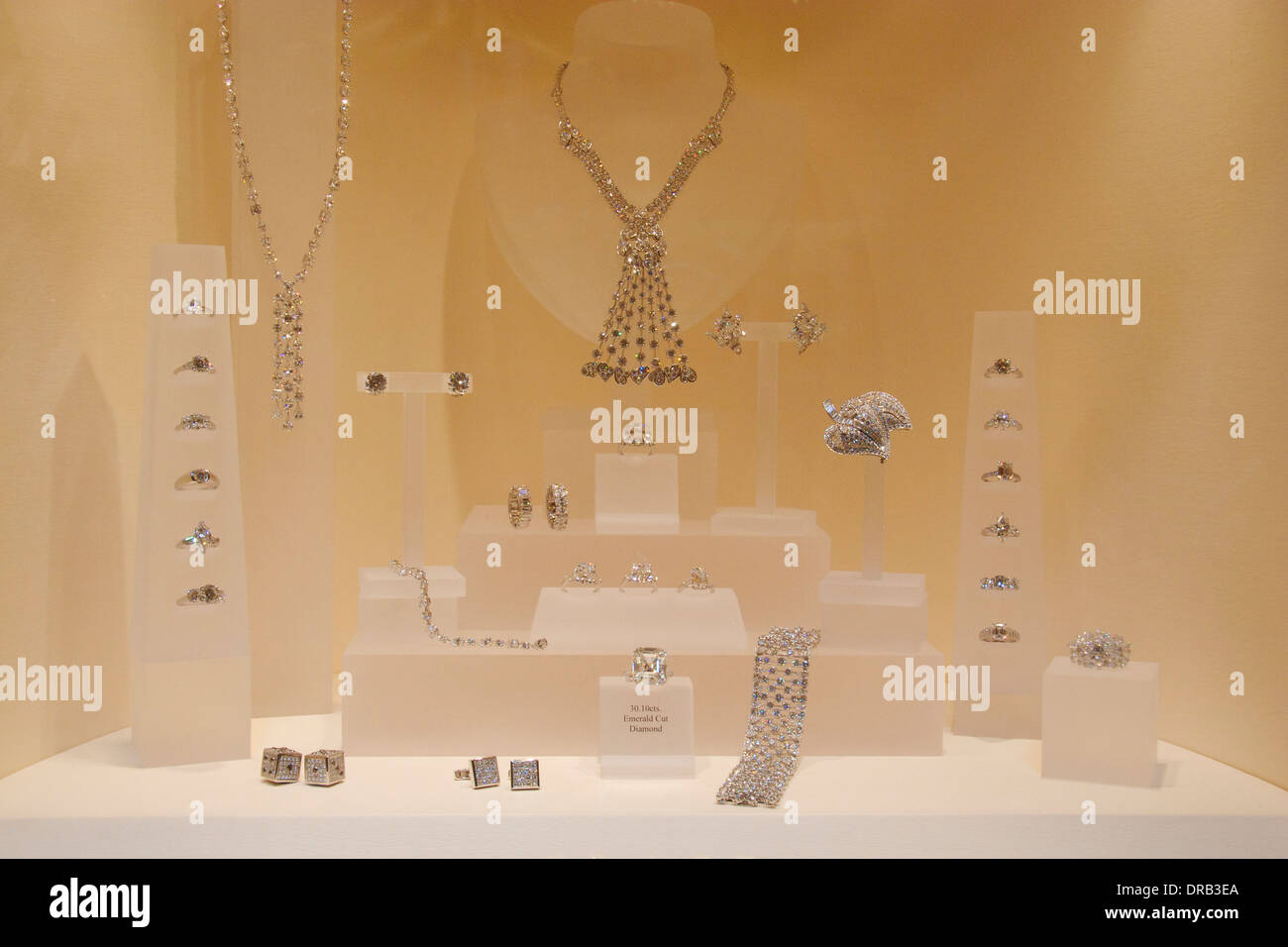 Jewellery store display window, Las Vegas, Nevada, USA Stock Photo Alamy
