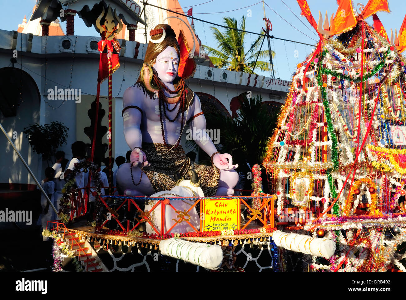 Colorful float at Mahashivratri in Mauritius Stock Photo Alamy