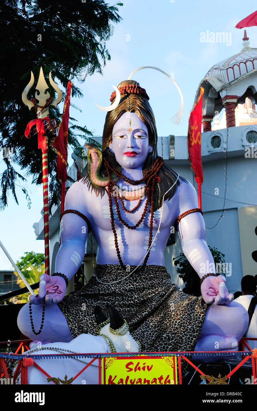 Colorful float at Mahashivratri in Mauritius Stock Photo Alamy