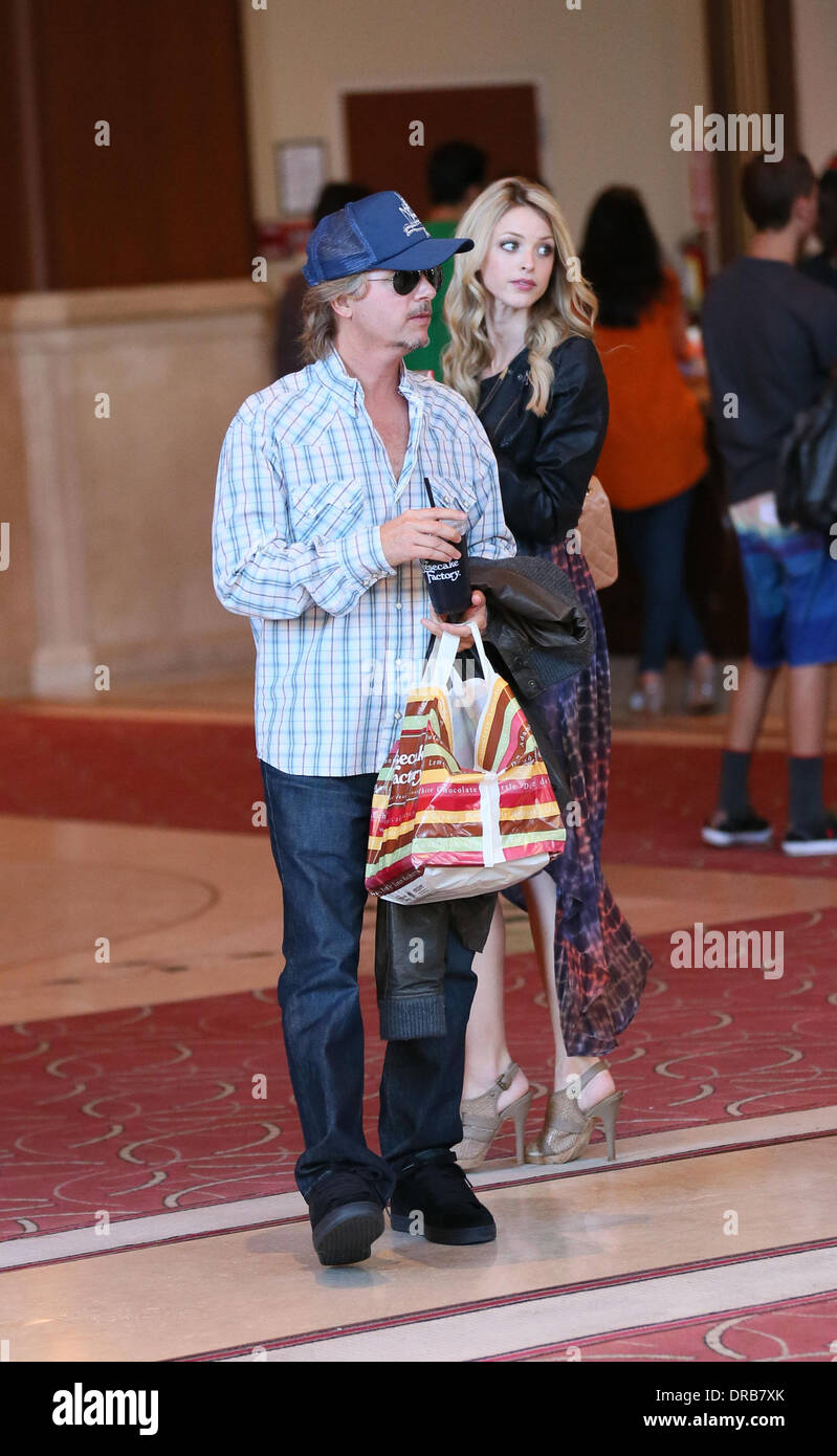 David Spade and his girlfriend Jillian Grace go to the movie theater at the Grove Hollywood, California - 06.07.12 Stock Photo