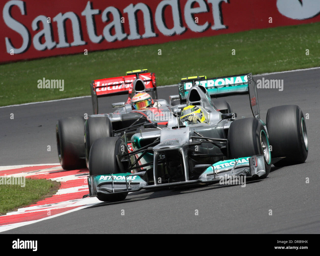 Lewis Hamilton and Nico Rosberg 2012 British Grand Prix held at the Stock Photo - Alamy