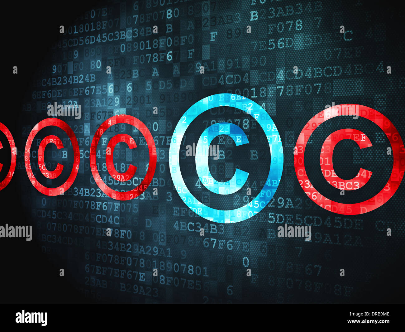 Law concept: Copyright on digital background Stock Photo - Alamy