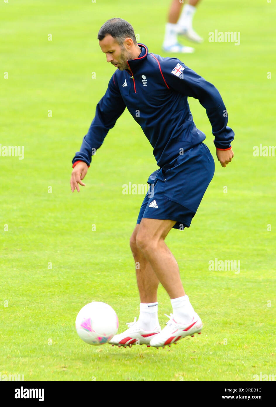 Ryan Champney Ryan Giggs Team GB Olympic football training at the Champneys Spa and ...