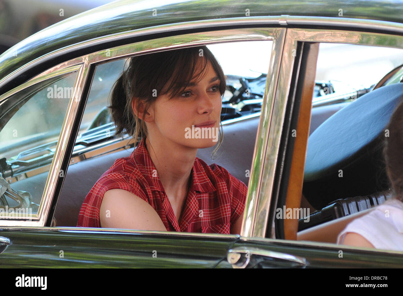Keira Knightley, filming on the set of her new movie 'Can a Song Save