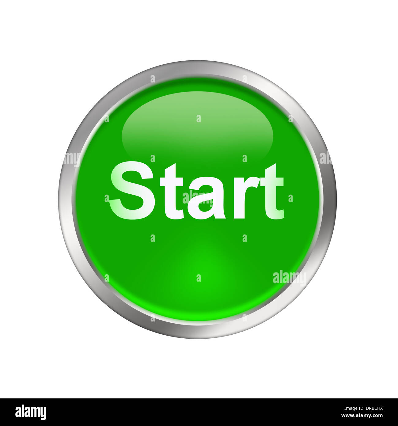 Start button Cut Out Stock Images & Pictures - Alamy