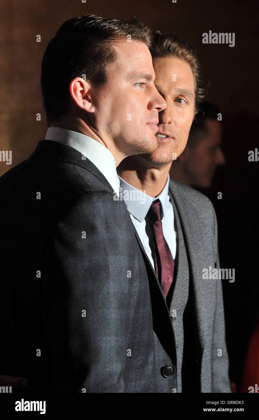 Channing Tatum Matthew Mcconaughey Magic Mike Uk Film Premiere Held Stock Photo Alamy