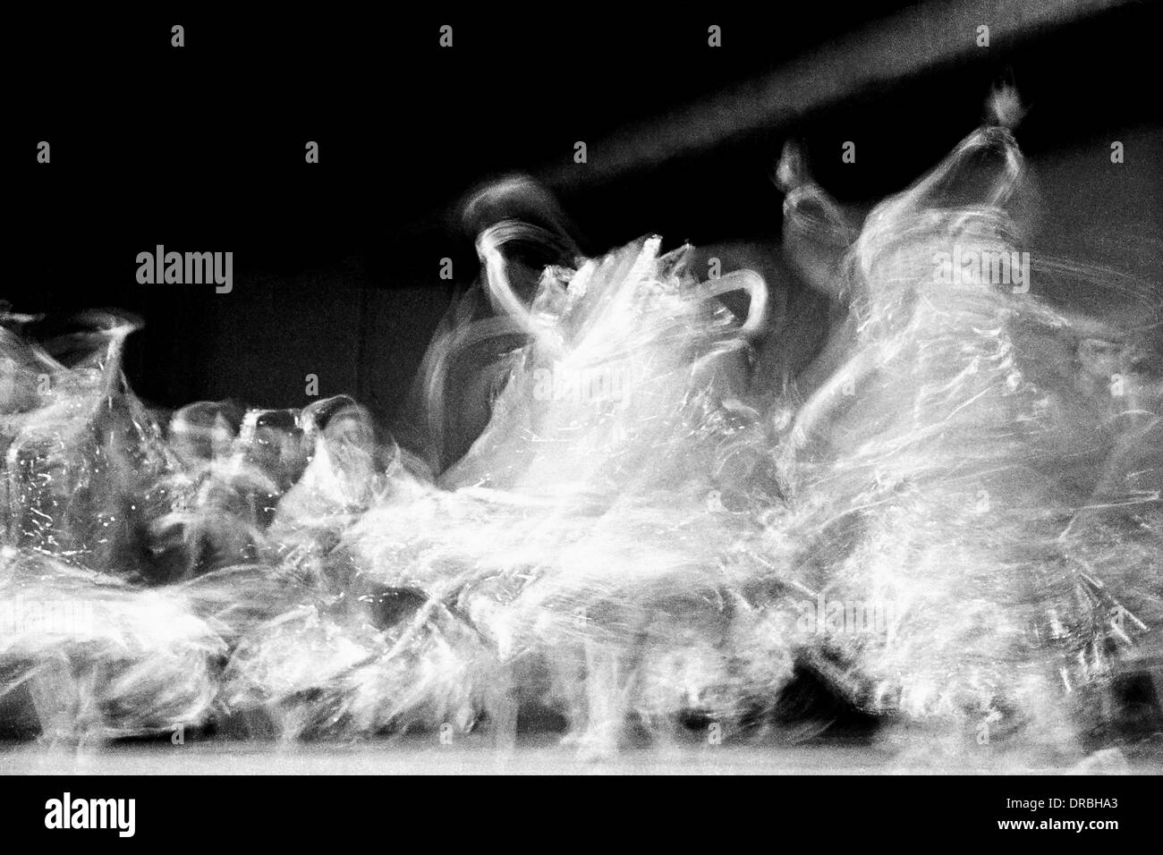 Dancing movement, blur, India, 1970 Stock Photo