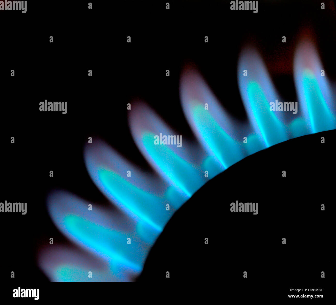 Natural Gas Flames Stock Photo Alamy