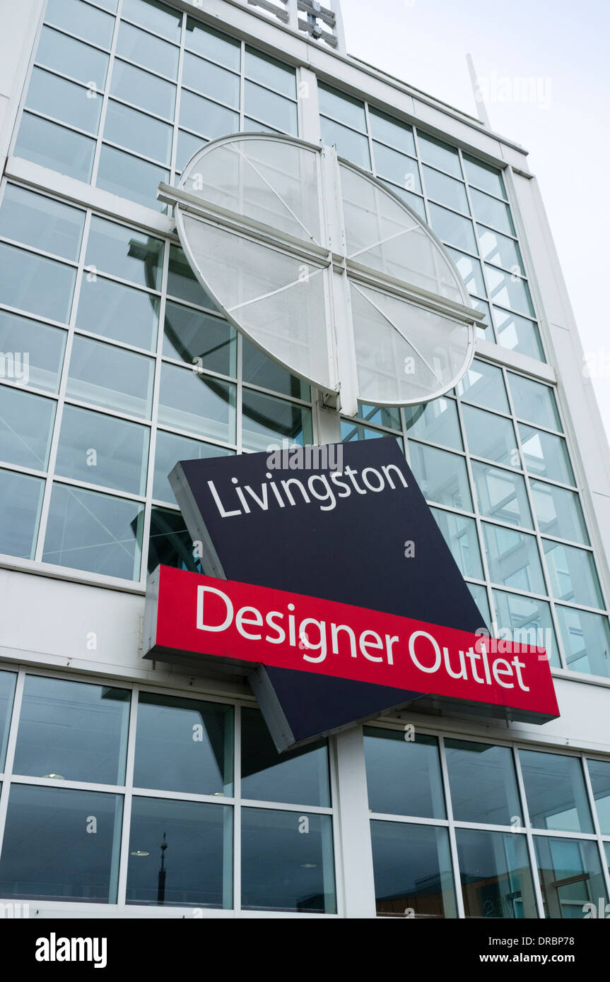 Front entrance to the Designer outlet shopping mall, Livingston, Edinburgh,  Scotland, UK Stock Photo - Alamy