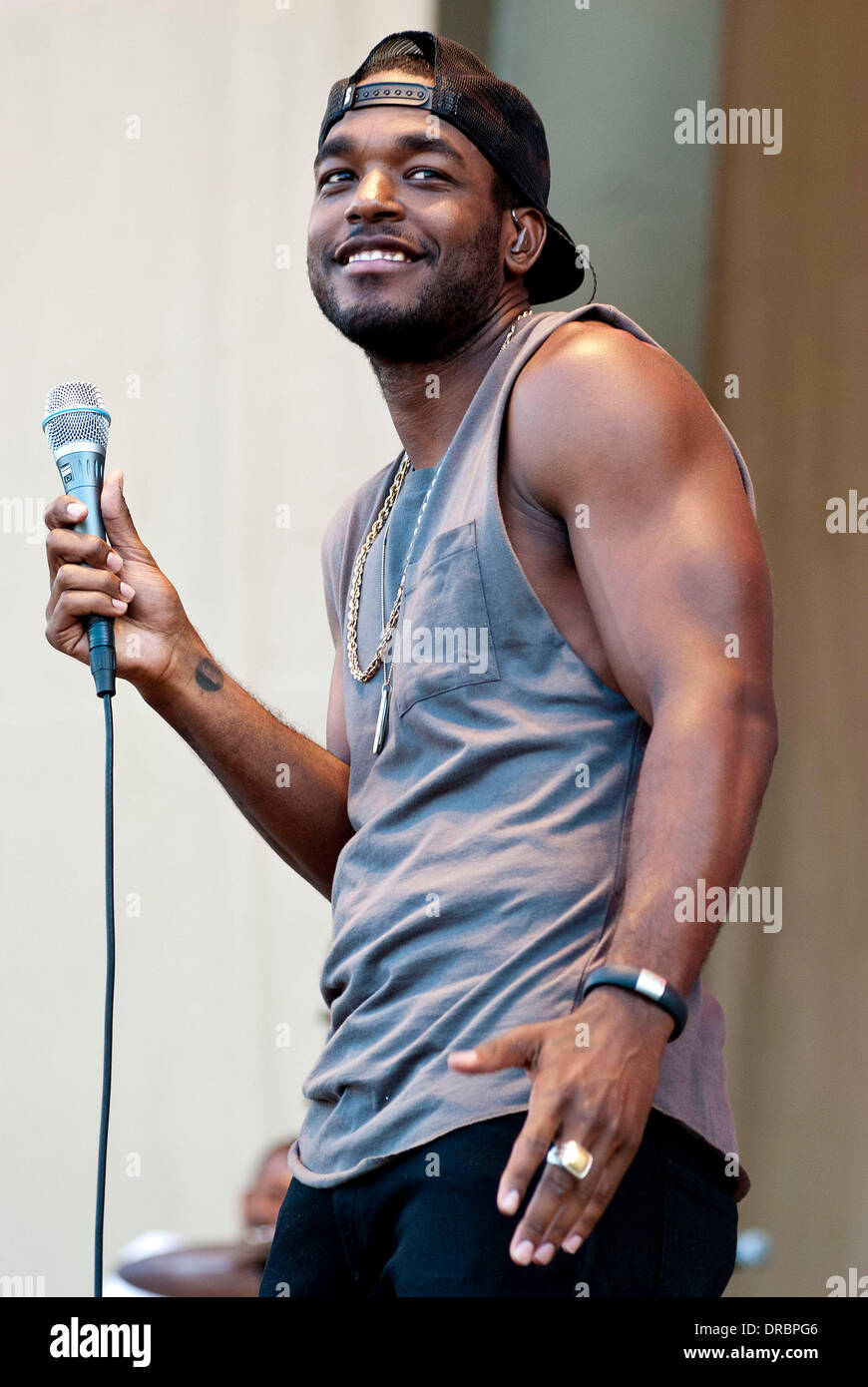 Luke James performs at the Taste of Chicago 2012,  Chicago, Illonois - 11.07.12 Stock Photo