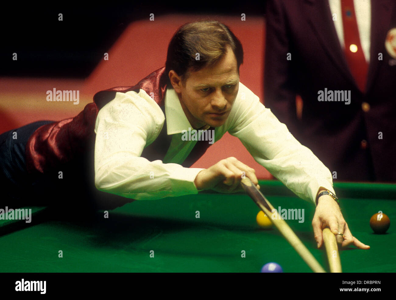 Alex Hurricane Higgins at The Embassy World Snooker Tournament