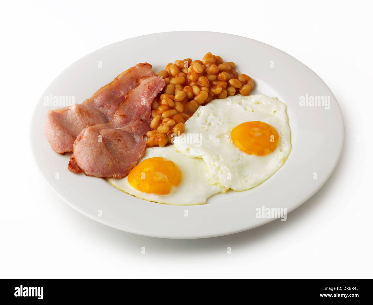 double egg bacon and beans Stock Photo 66027813 Alamy