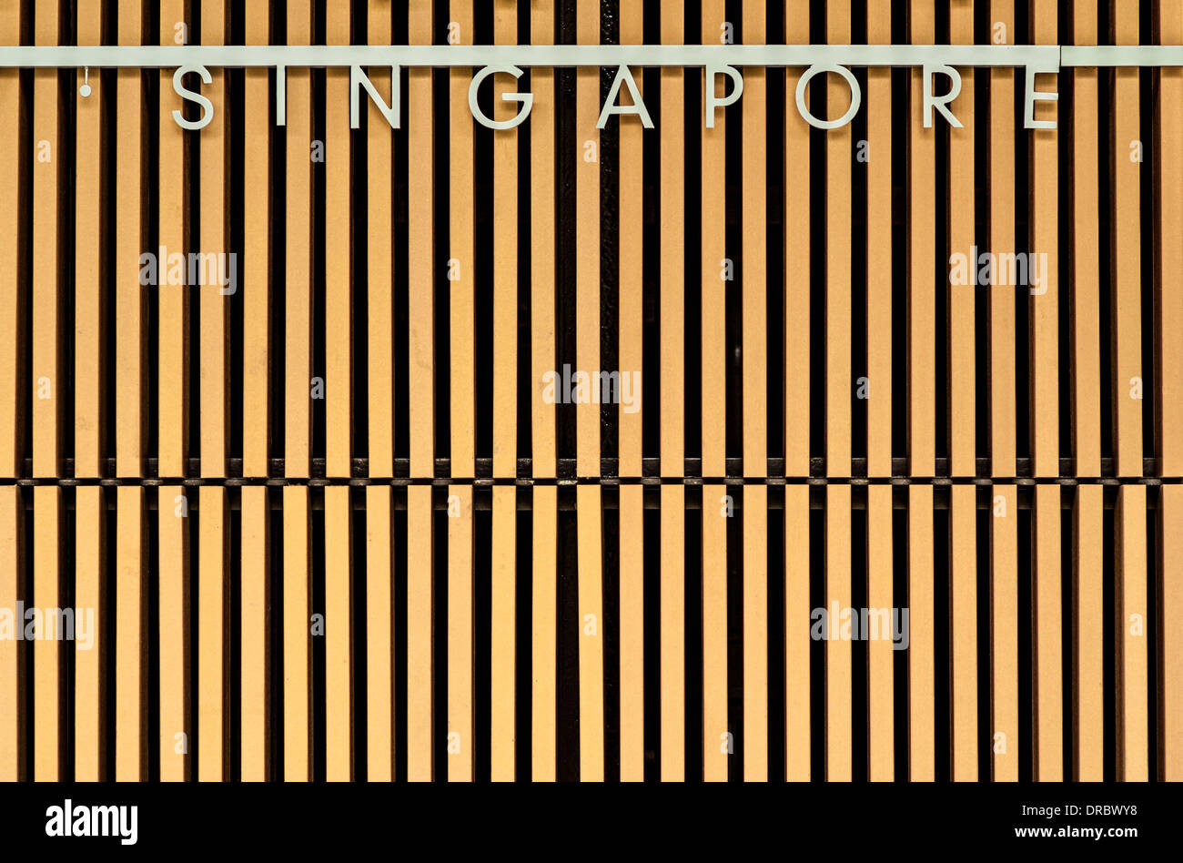 Slatwall Lettering Wooden slat wall hi-res stock photography and images - Alamy
