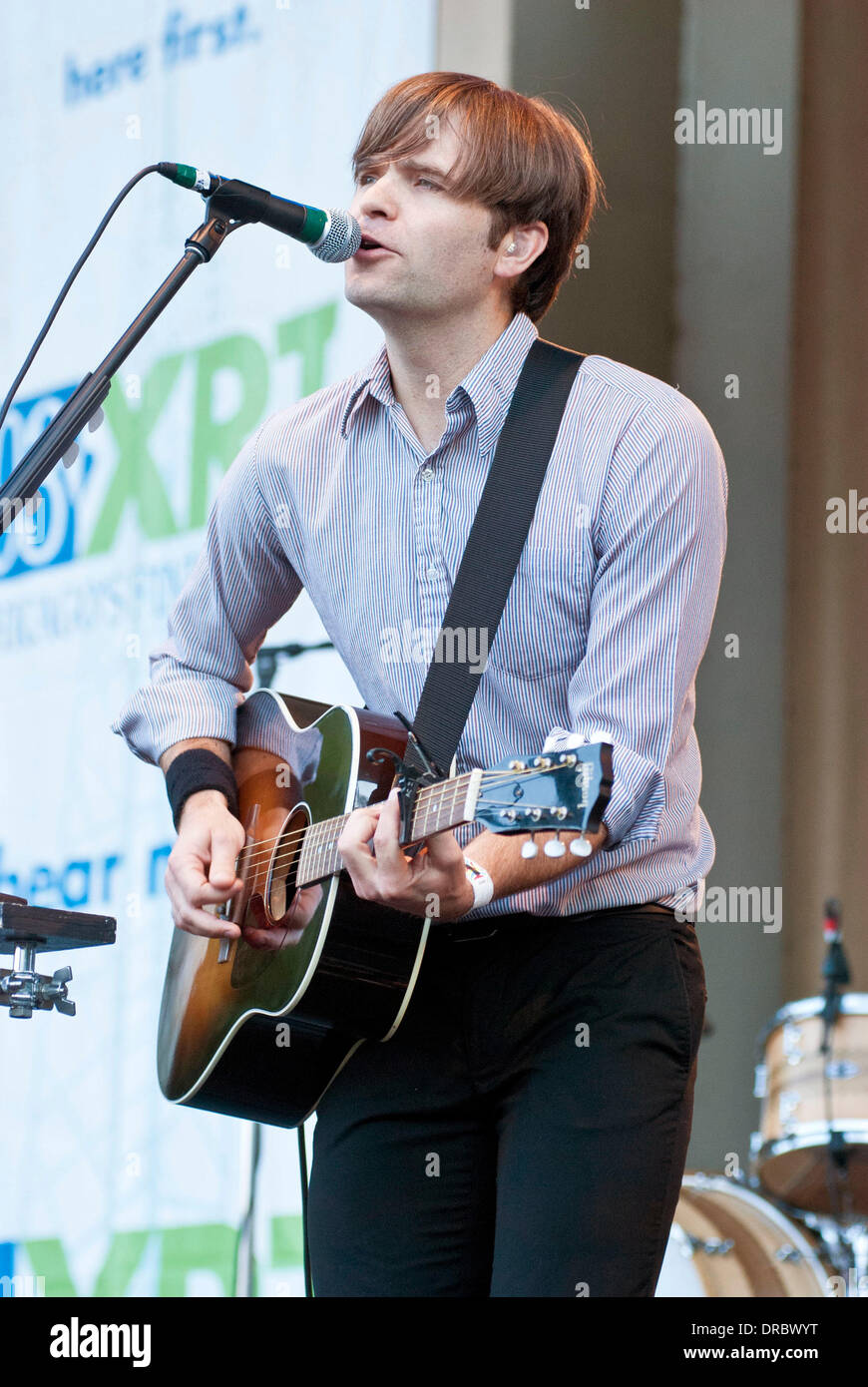Ben Gibbard of Death Cab for Cutie  performing live at Taste of Chicago 2012  Chicago, Illinois - 12.07.12 Stock Photo