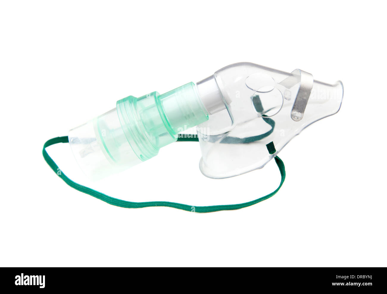 Oxygen inhalation mask isolated on white background Stock Photo