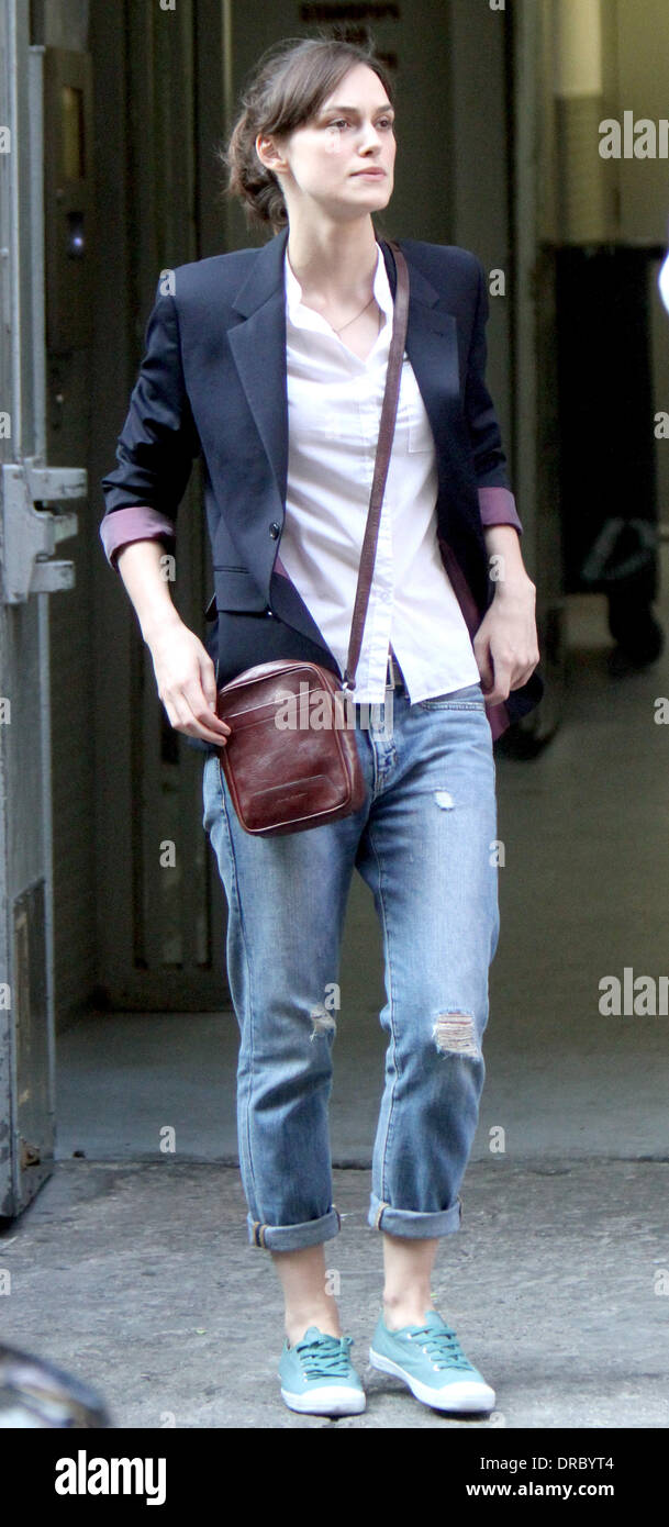 Keira Knightley on the set of her new movie 'Can A Song Save Your Life ...