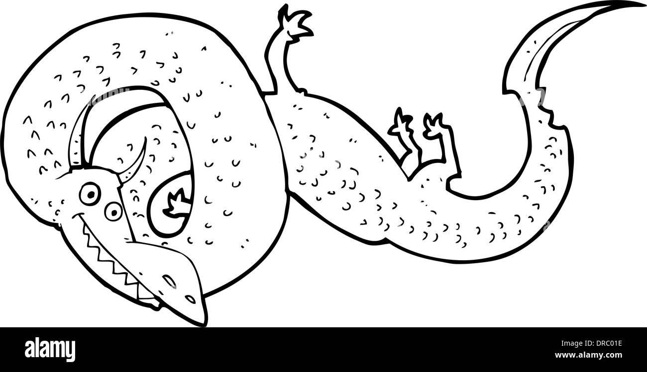 Cartoon chinese dragon Black and White Stock Photos & Images - Alamy