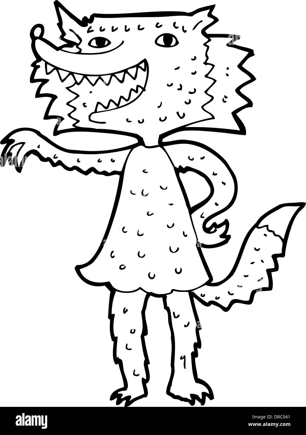 cartoon wolf girl Stock Vector Image &amp; Art - Alamy