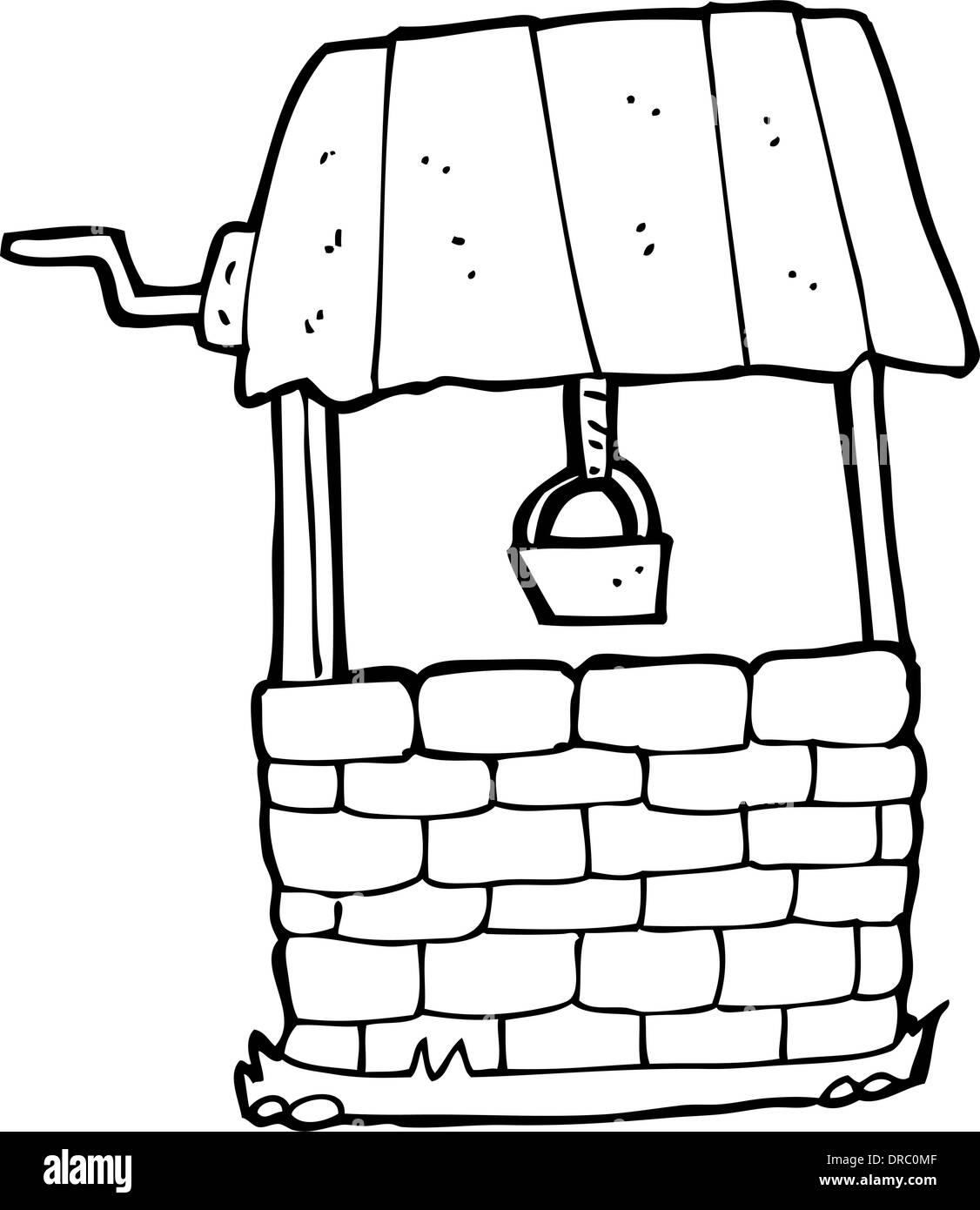 Cartoon wishing well Black and White Stock Photos & Images - Alamy