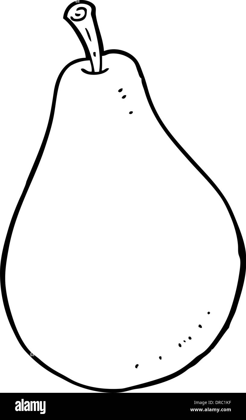 Cartoon pear Black and White Stock Photos & Images - Alamy