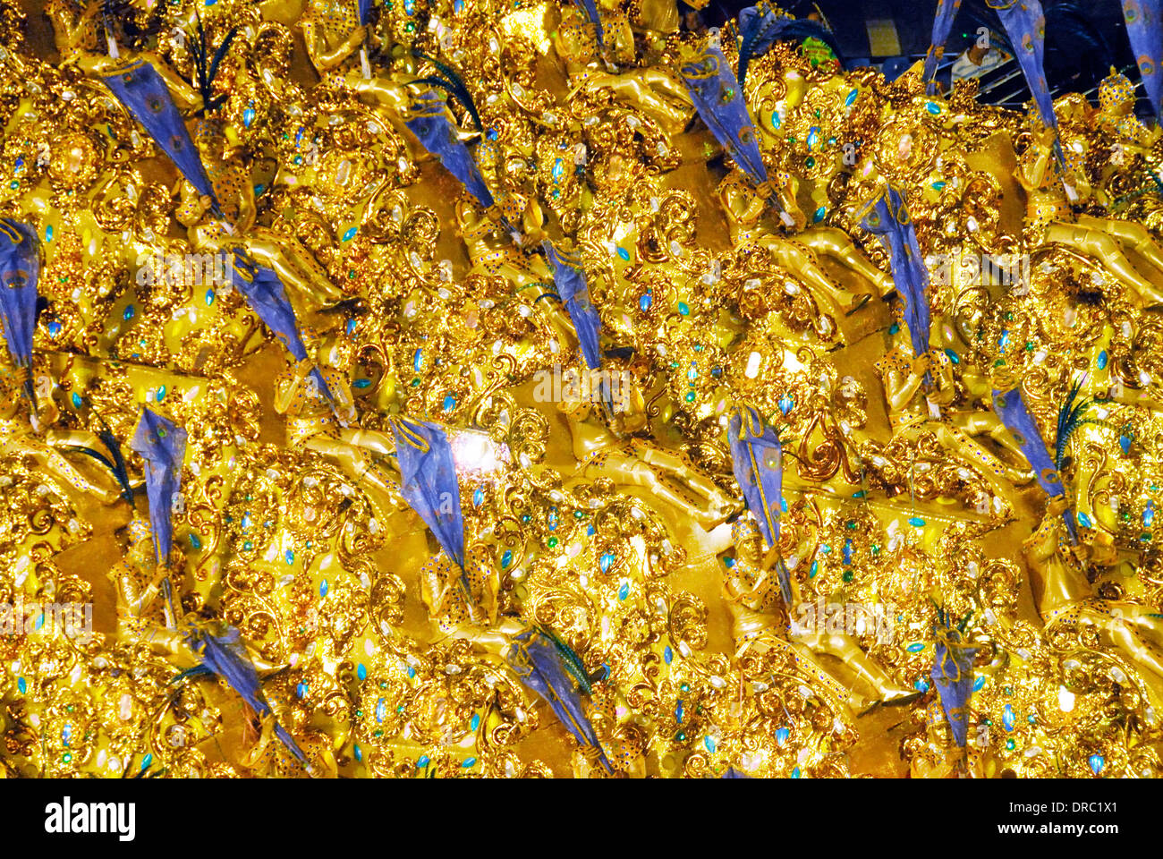 Parade of carnival in Rio de Janeiro Stock Photo