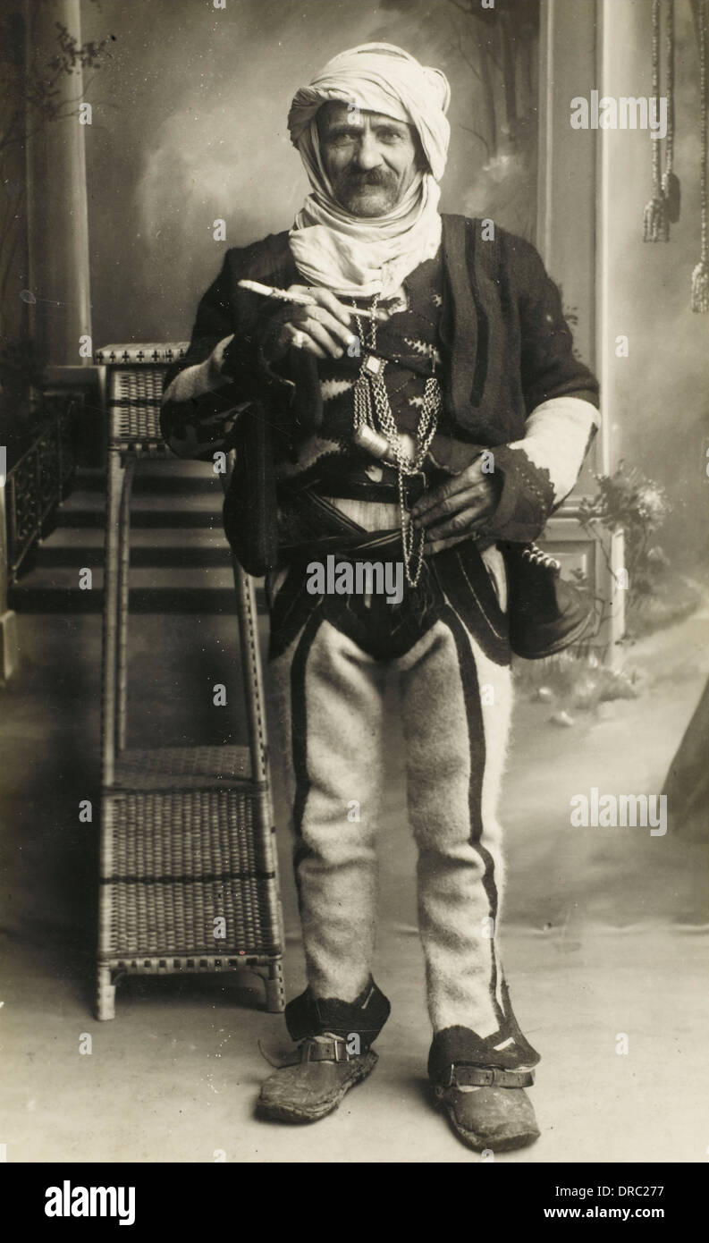 Old man in traditional costume - Albania Stock Photo - Alamy
