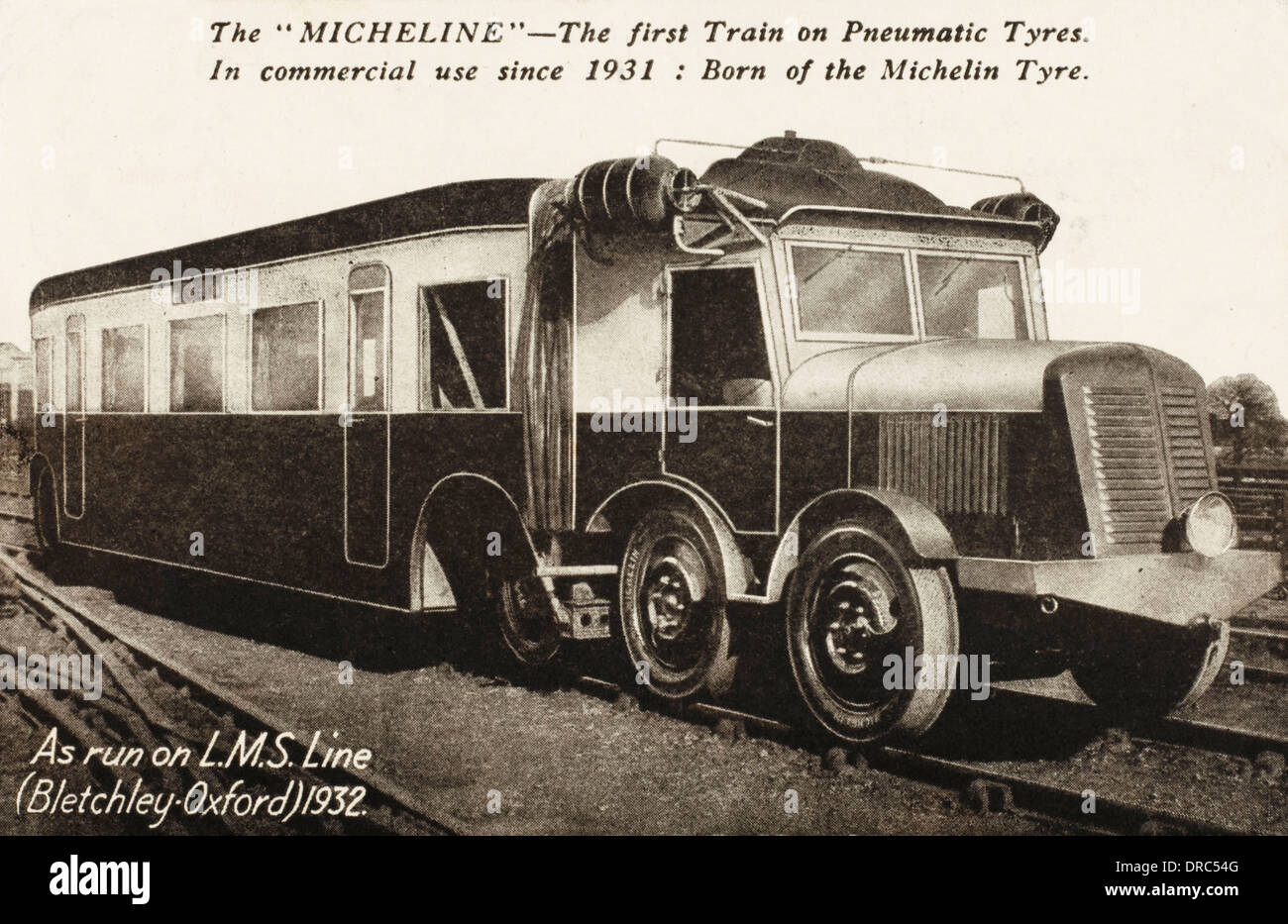 The 'Micheline' - a train on pneumatic tyres Stock Photo