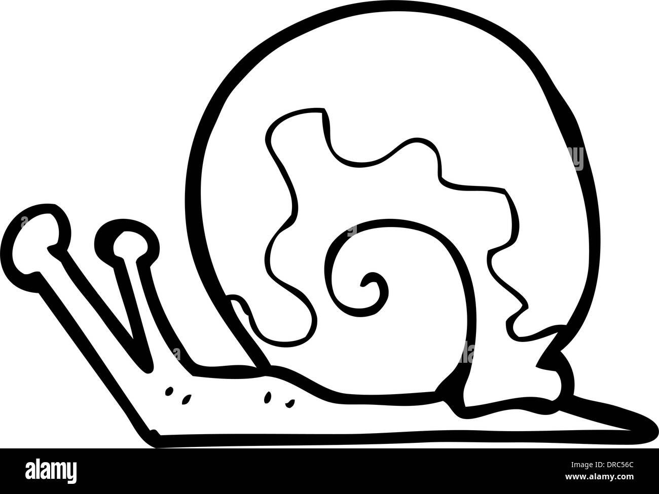 Cartoon snail Black and White Stock Photos & Images - Alamy