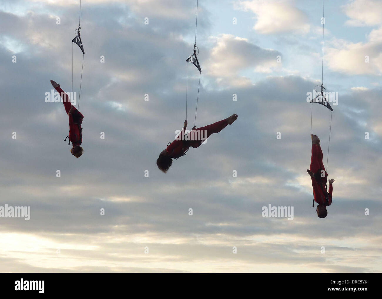 Extreme action dancers perform 'Speed Angels' outside the National ...