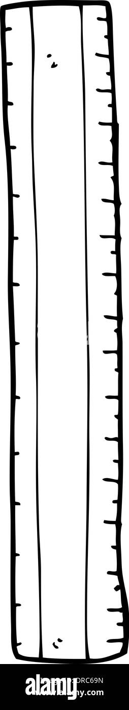 Cartoon wooden ruler Black and White Stock Photos & Images - Alamy