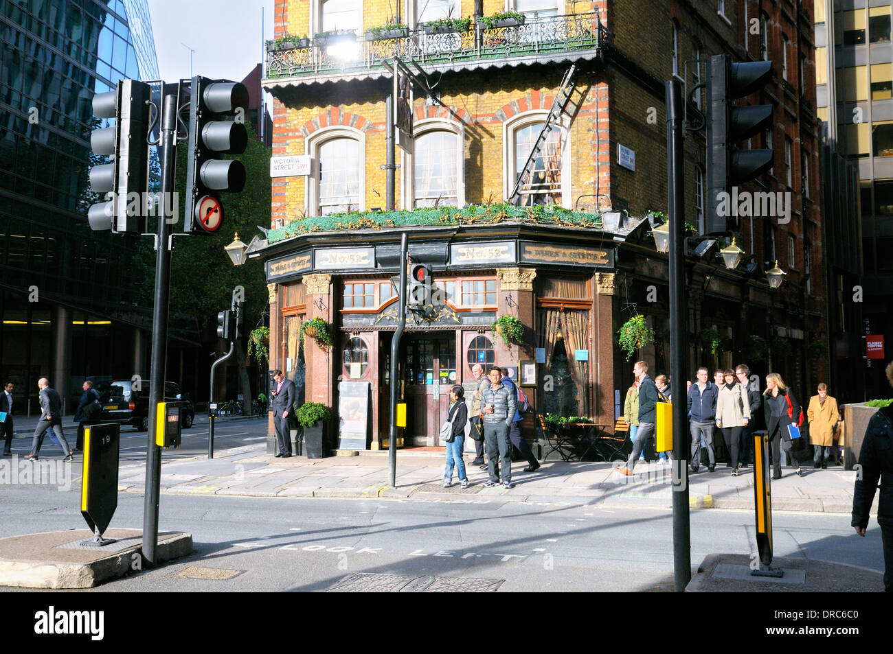 The Albert pub in Victoria Street, Westminster, London, England, UK Stock Photo