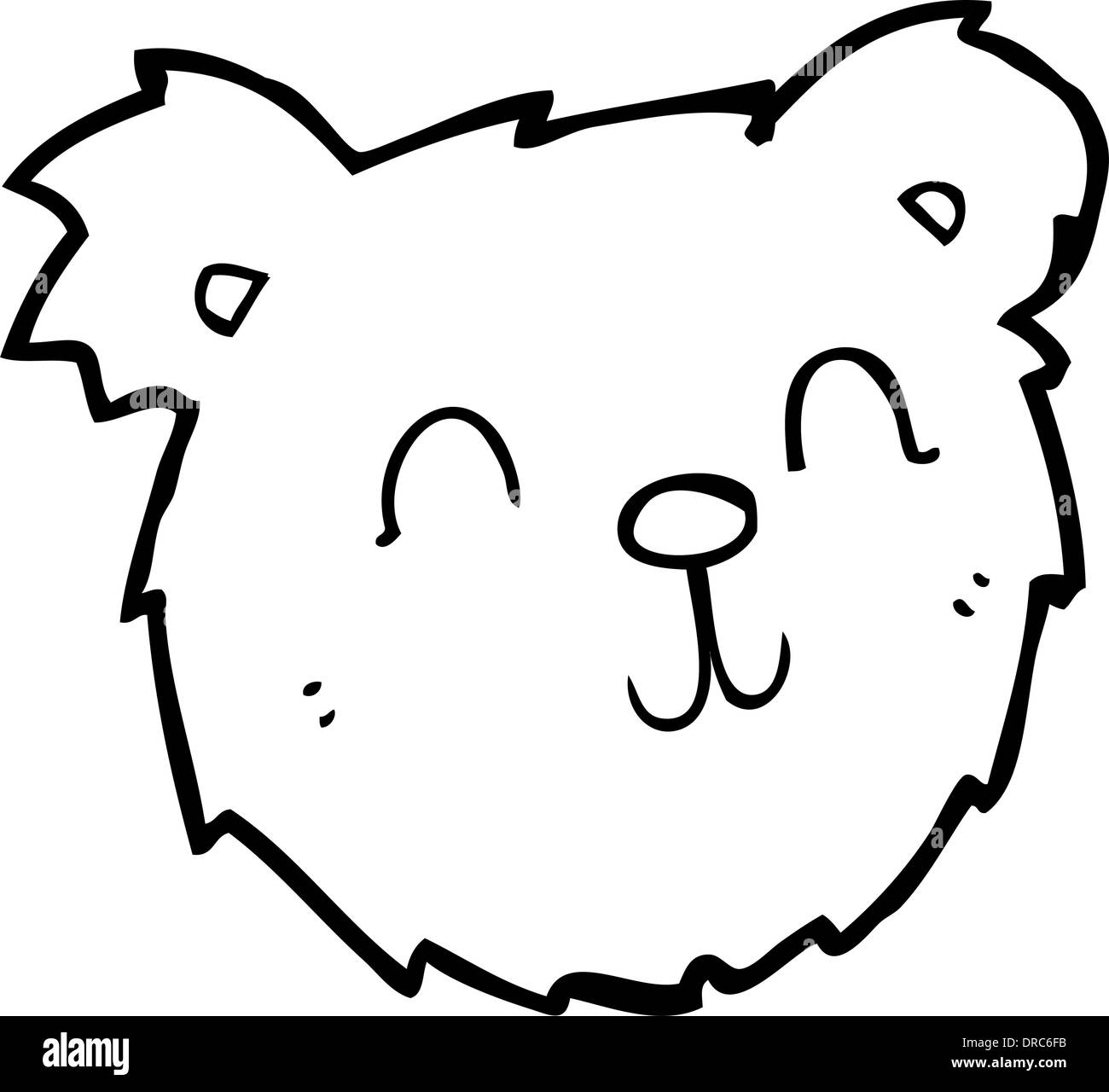 cartoon happy teddy bear face Stock Vector Image & Art - Alamy