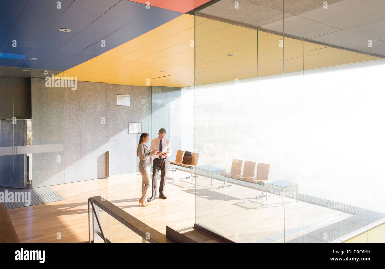 Business people lobby high angle view hi-res stock photography and ...
