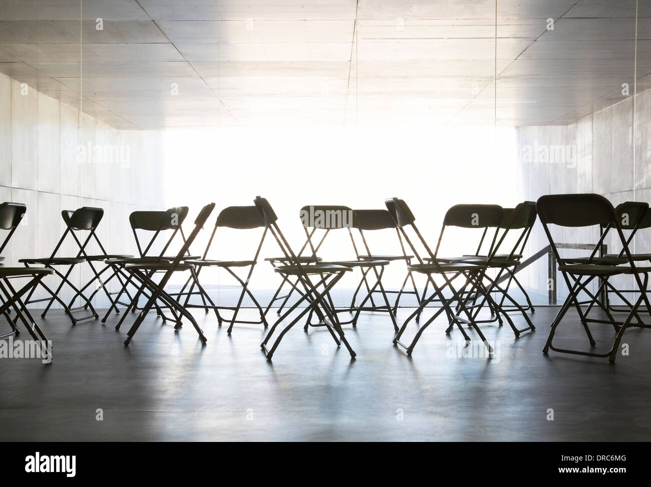 Empty chairs in office Stock Photo