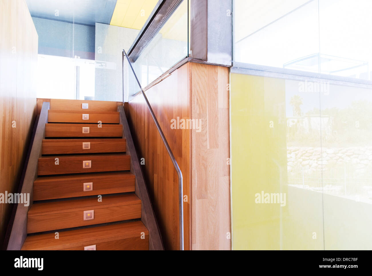 Staircase in modern office Stock Photo
