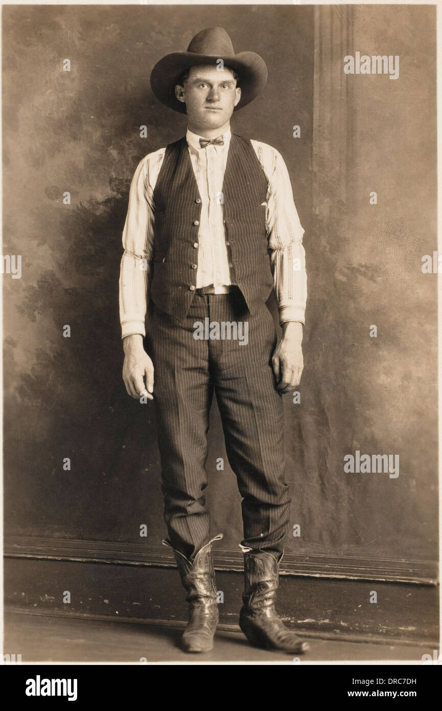American Cowboy from Trinidad, Colorado Stock Photo