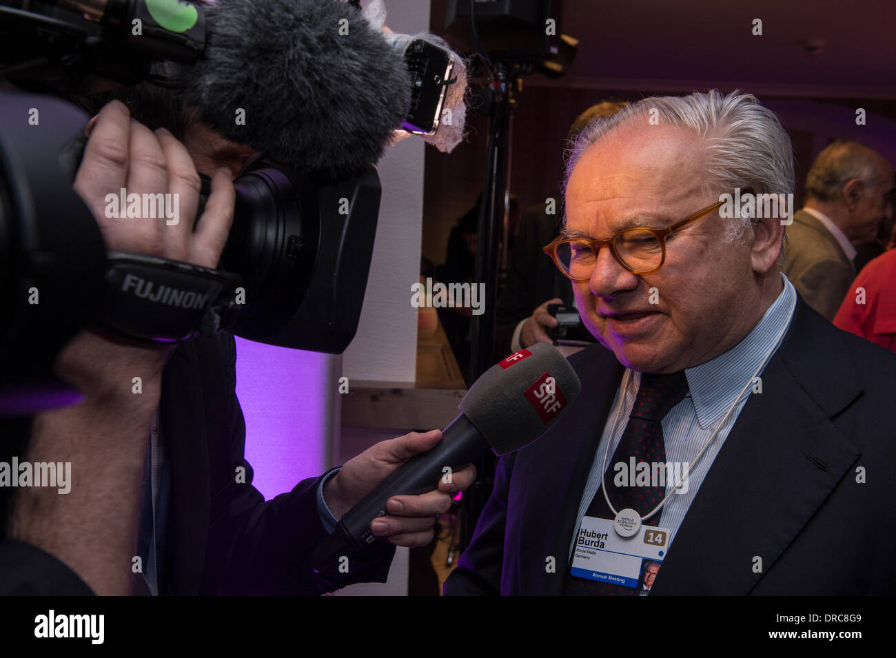 Hubert Burda interviewed by SRF DLD Burda Event at the Steigenberger
