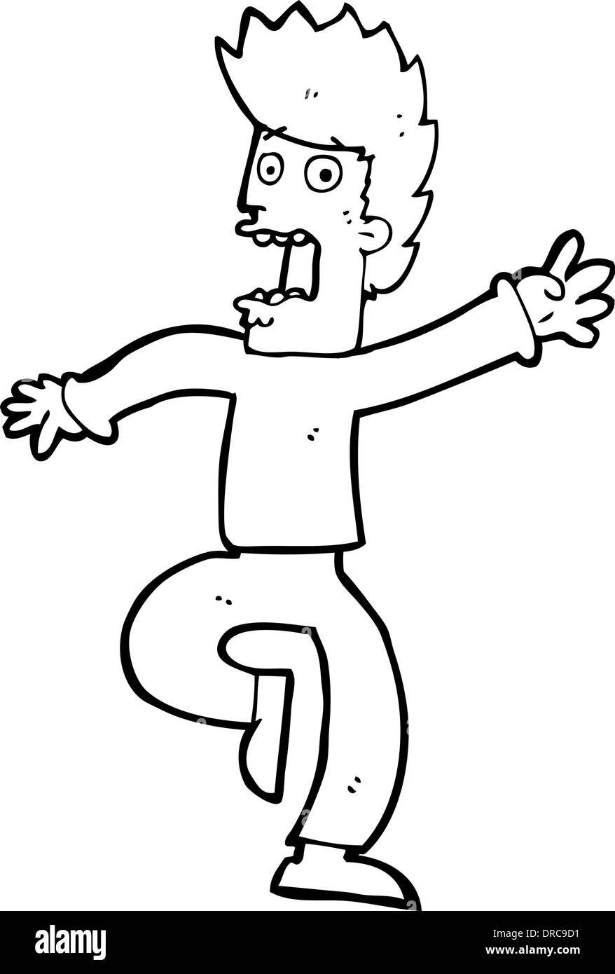 cartoon frightened man Stock Vector Image &amp; Art - Alamy